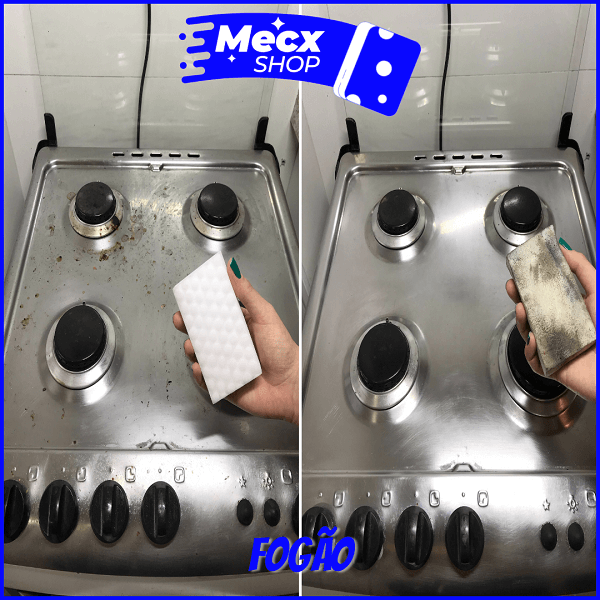 Esponja Mágica Extra Mecx Clean - 10 unidades
