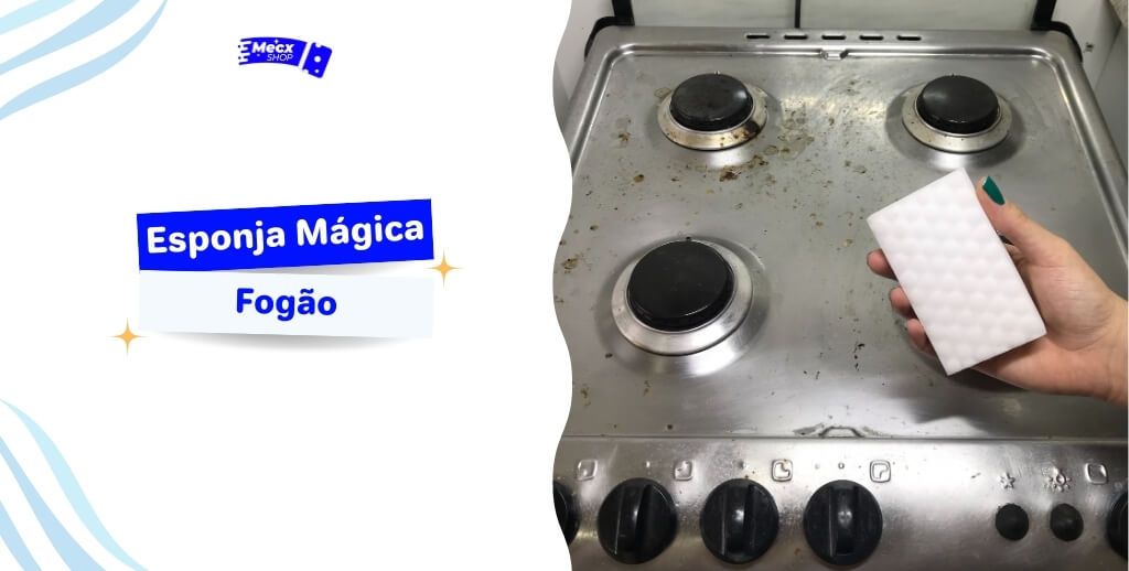 Esponja Mágica para Fogão: Limpeza Rápida e Sem Esforço