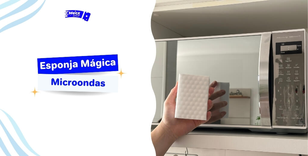 Esponja Mágica para Microondas: Limpeza Rápida e Sem Esforço