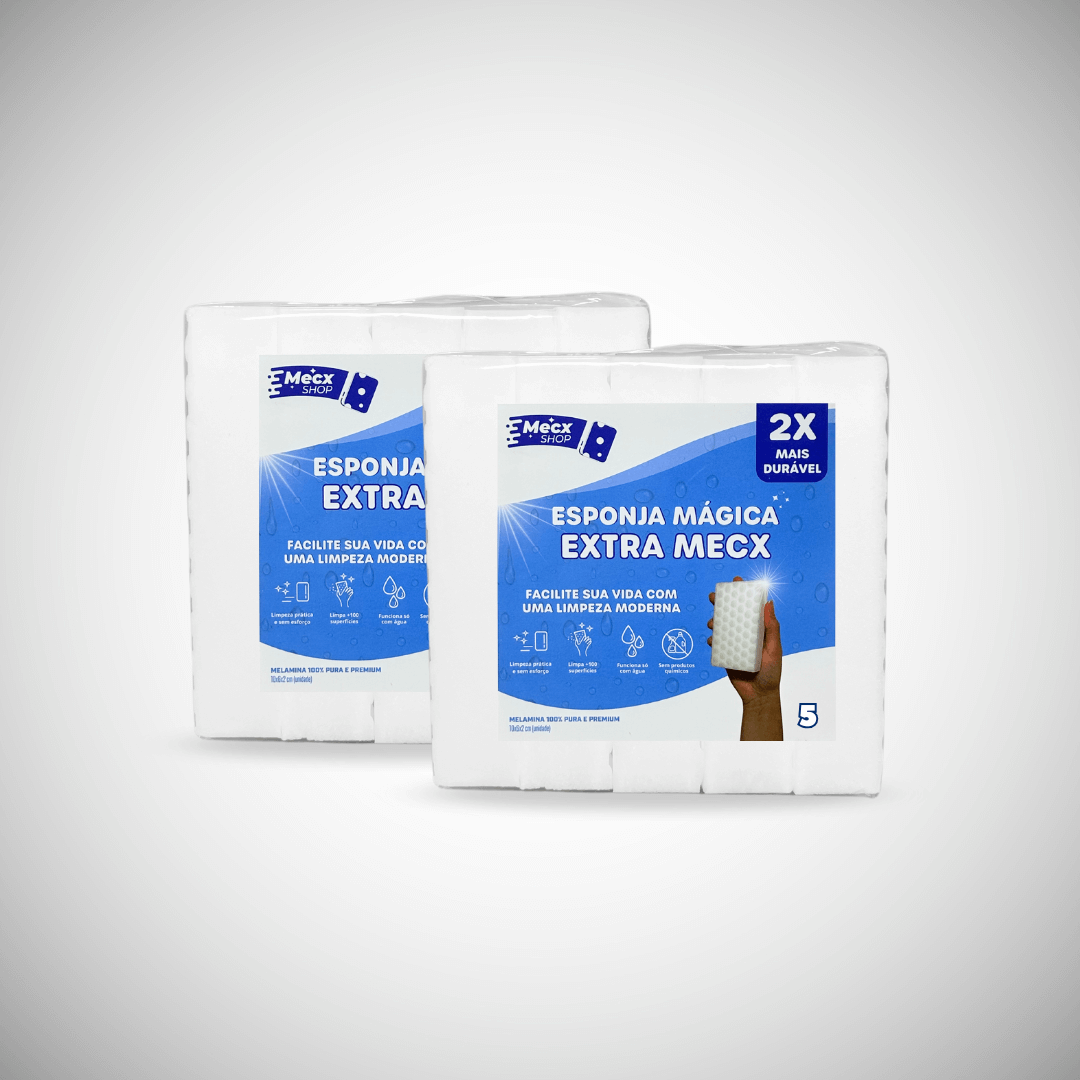 Kit 10 Esponja Mágica Extra Mecx®