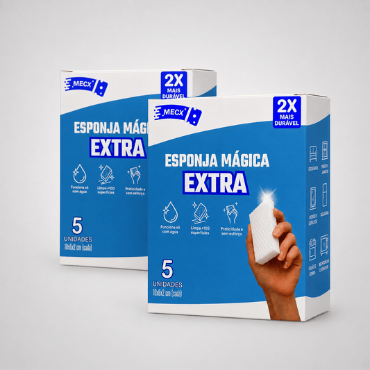 Kit 10 Esponja Mágica Extra Mecx