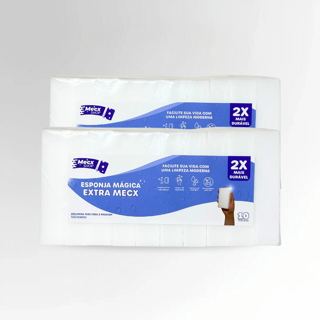Kit 20 Esponja Mágica Extra Mecx®