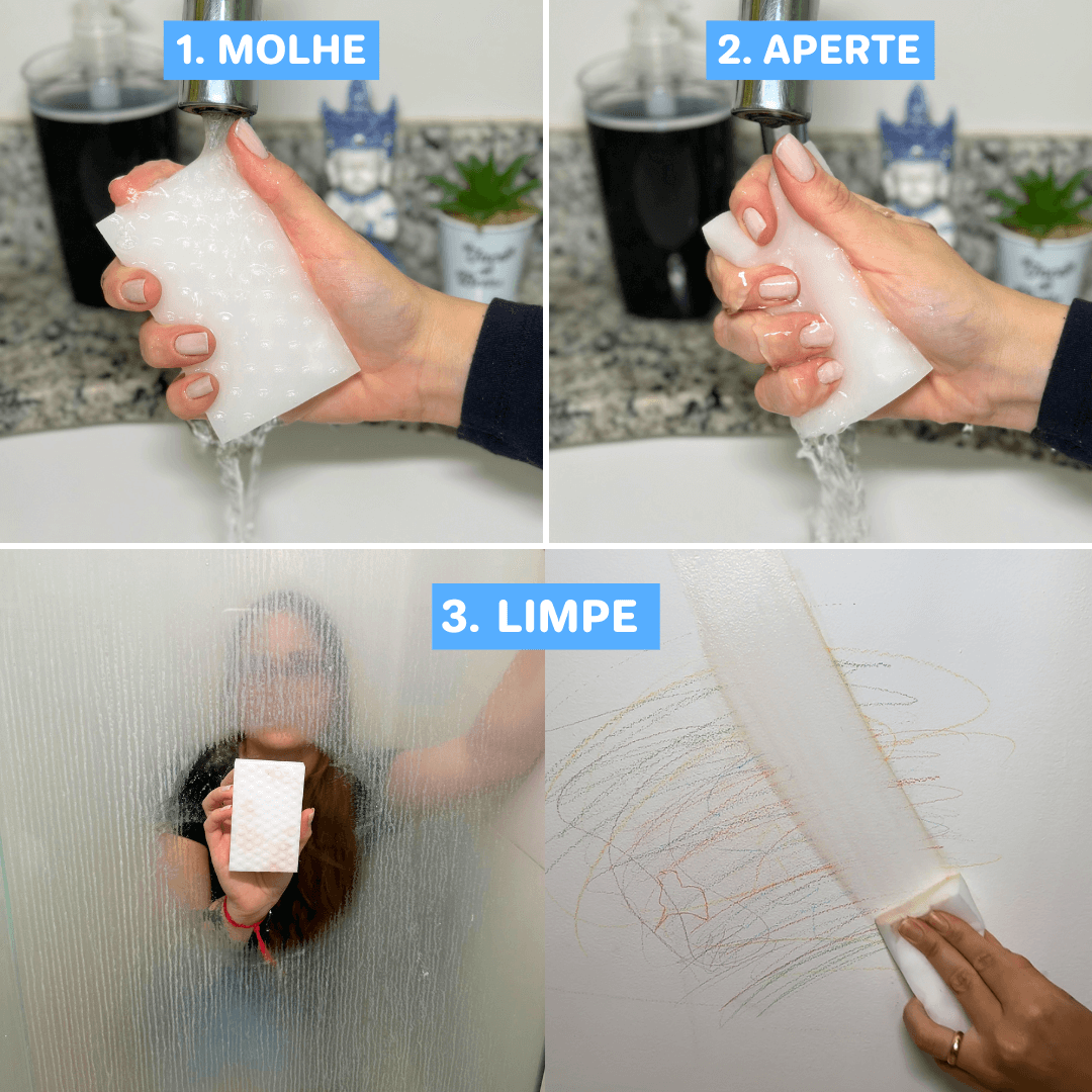 Kit 10 Esponja Mágica Extra Mecx®