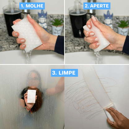 Kit 40 Esponja Mágica Extra Mecx®