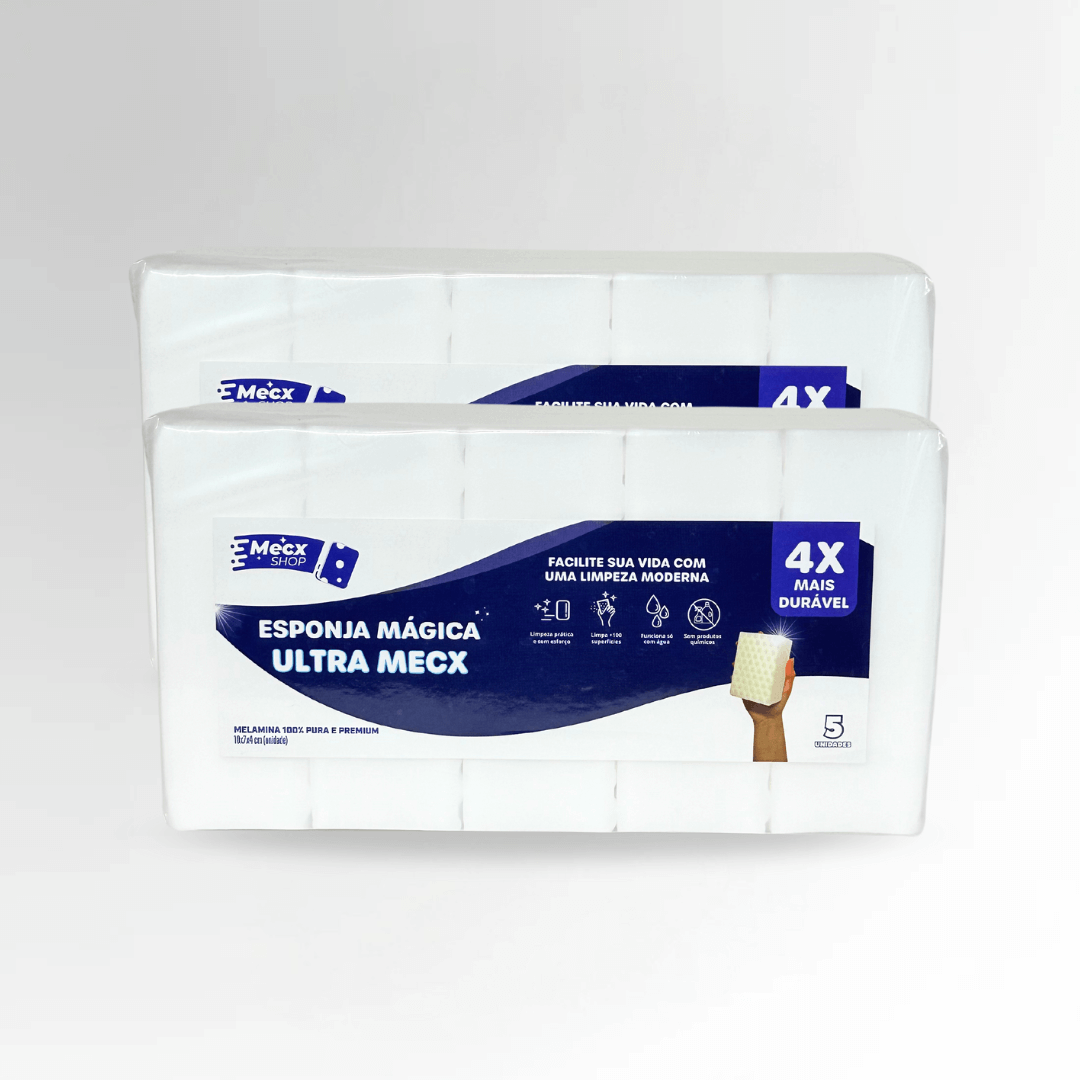 Kit 10 Esponja Mágica Ultra Mecx®