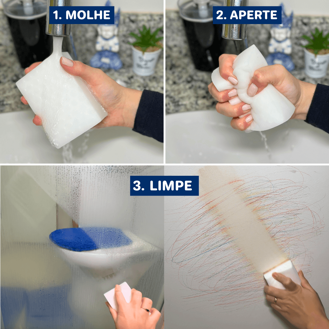 Kit 10 Esponja Mágica Ultra Mecx®