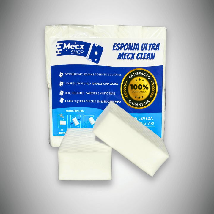 kit esponja magica ultra mecx clean 10 unidades